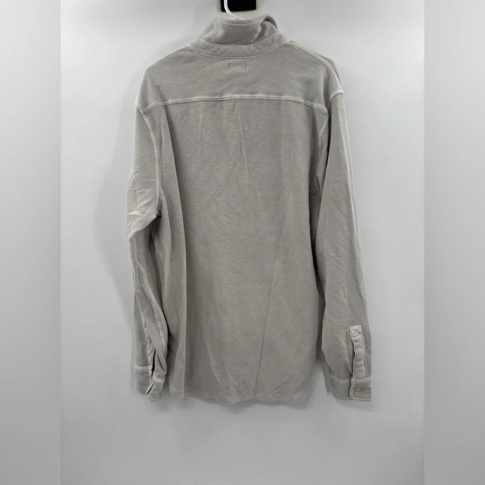 J.Crew Cotton waffle shirt in Stone